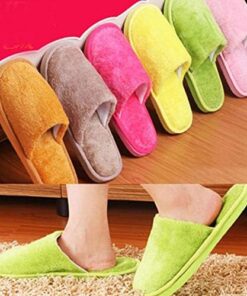 Multi Color Soft Cotton Slippers For Men And Women (random Color)