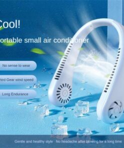 Portable Hanging Neck Fan Rechargeable | Rechargeable Cooling Fan (random Color)