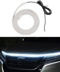 Car Led Hood Daytime Running Waterproof Flexible Light – White (180 Cm) (random Color)