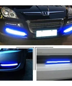 Blue Led Daytime Day Running Light For Bumpers (for All Cars And Bikes) 2pcs